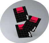 3 flyers aux couleurs de Sprint Communication